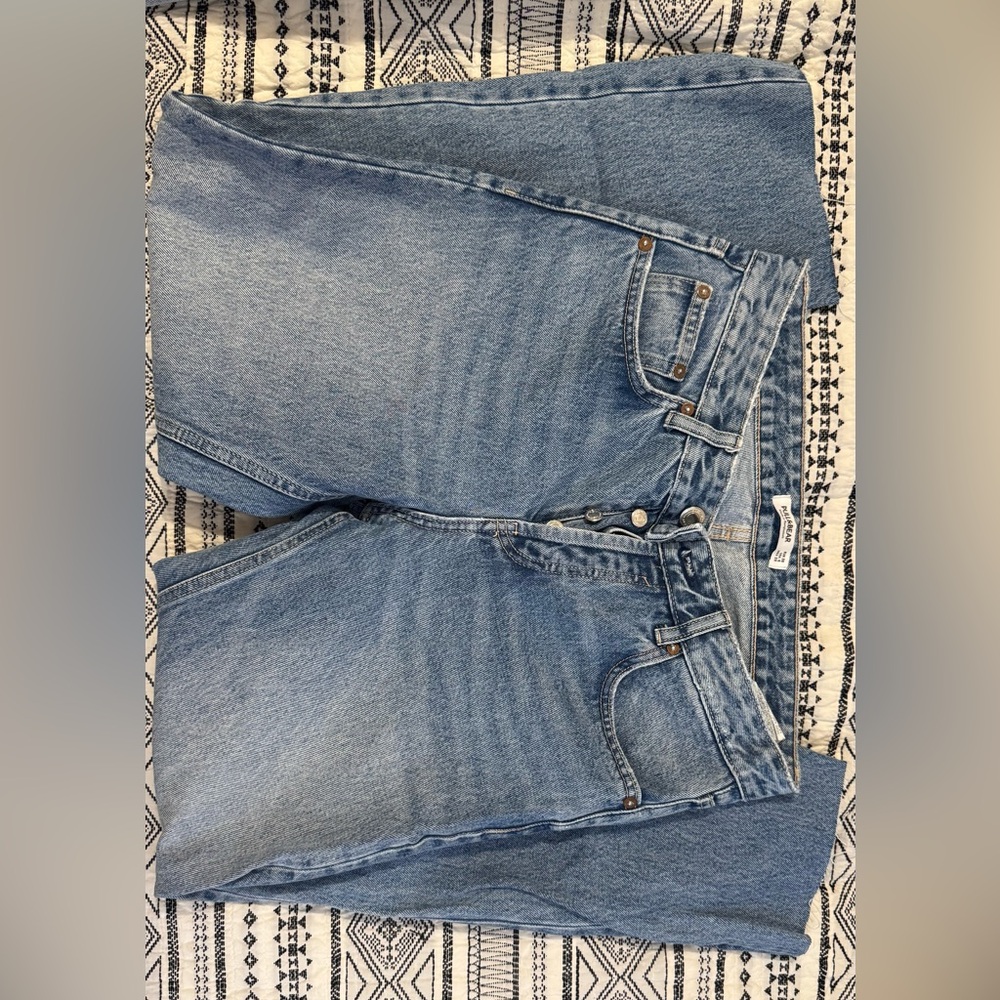Pull&Bear Light Blue Straight Leg Jeans